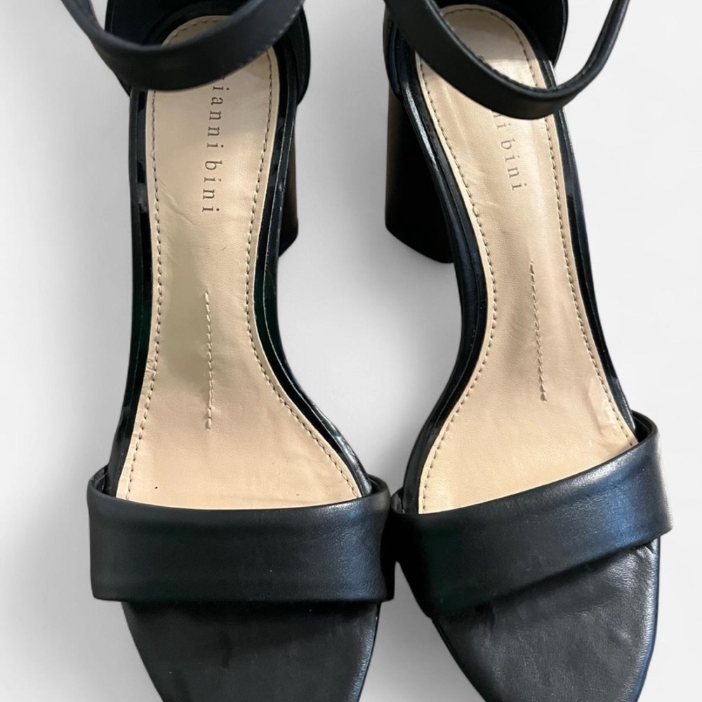 Gianni Bini Black Strappy Heels